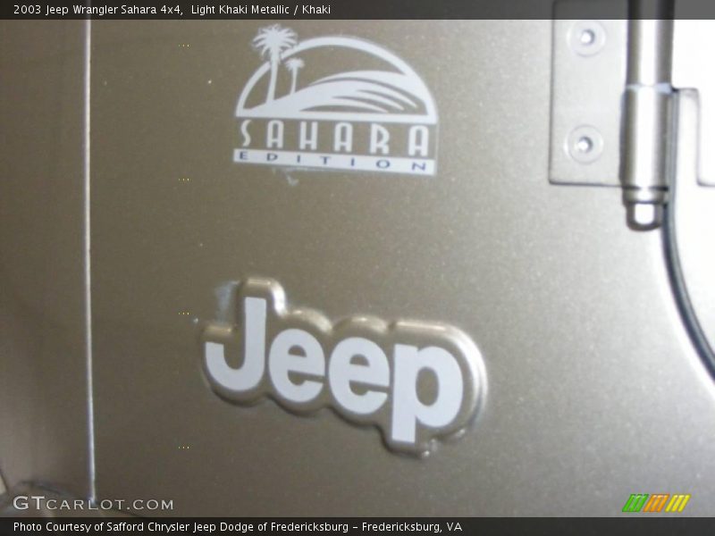 Light Khaki Metallic / Khaki 2003 Jeep Wrangler Sahara 4x4