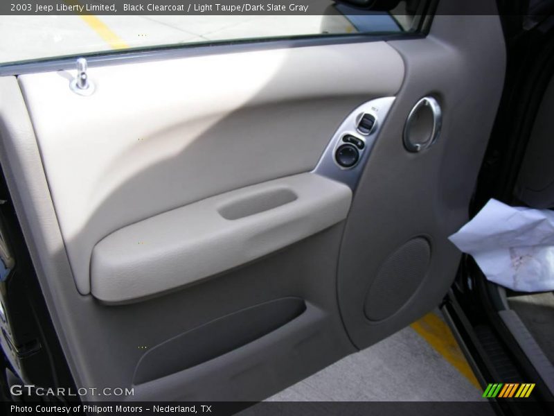 Black Clearcoat / Light Taupe/Dark Slate Gray 2003 Jeep Liberty Limited