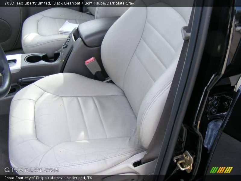 Black Clearcoat / Light Taupe/Dark Slate Gray 2003 Jeep Liberty Limited