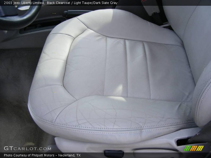 Black Clearcoat / Light Taupe/Dark Slate Gray 2003 Jeep Liberty Limited