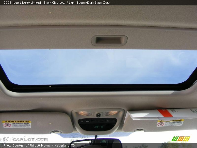 Black Clearcoat / Light Taupe/Dark Slate Gray 2003 Jeep Liberty Limited