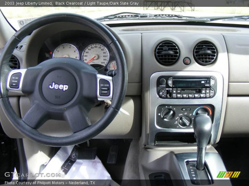 Black Clearcoat / Light Taupe/Dark Slate Gray 2003 Jeep Liberty Limited