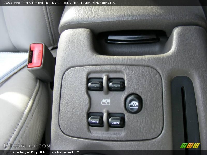 Black Clearcoat / Light Taupe/Dark Slate Gray 2003 Jeep Liberty Limited