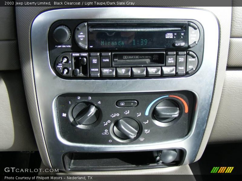 Black Clearcoat / Light Taupe/Dark Slate Gray 2003 Jeep Liberty Limited