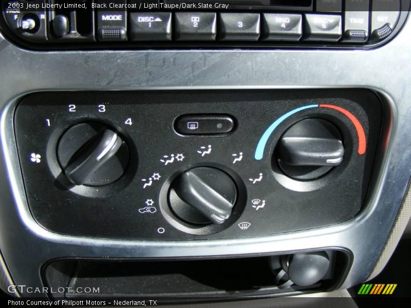 Black Clearcoat / Light Taupe/Dark Slate Gray 2003 Jeep Liberty Limited