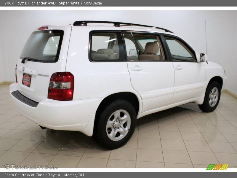 Super White / Ivory Beige 2007 Toyota Highlander 4WD
