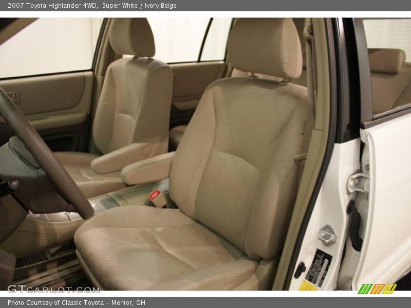 Super White / Ivory Beige 2007 Toyota Highlander 4WD