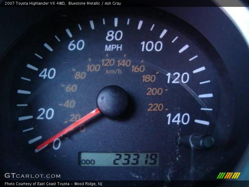 Bluestone Metallic / Ash Gray 2007 Toyota Highlander V6 4WD