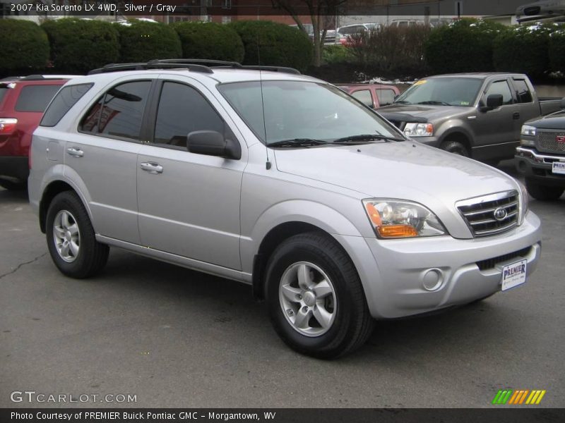 Silver / Gray 2007 Kia Sorento LX 4WD