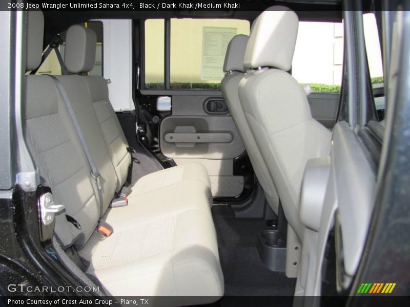 Black / Dark Khaki/Medium Khaki 2008 Jeep Wrangler Unlimited Sahara 4x4