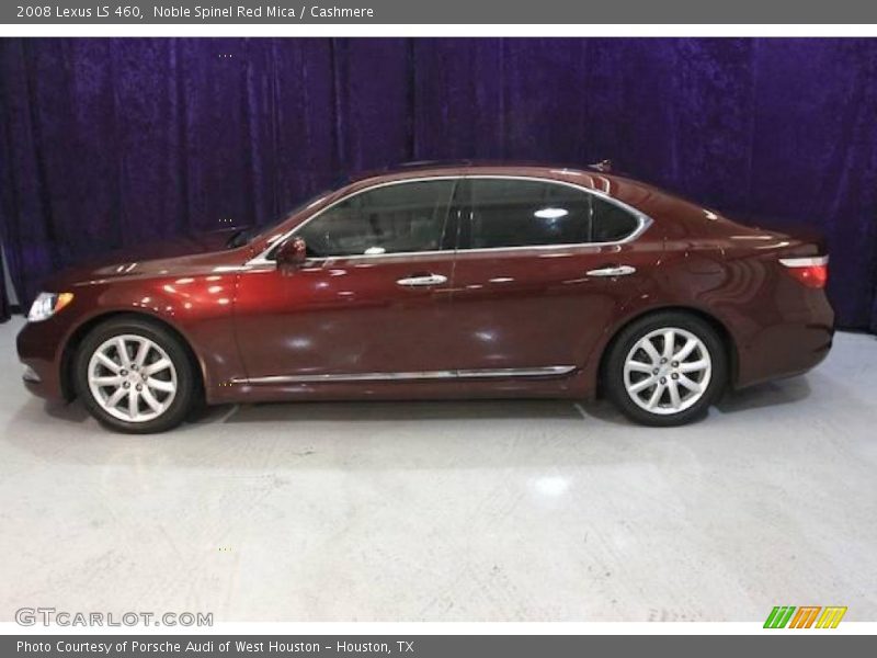 Noble Spinel Red Mica / Cashmere 2008 Lexus LS 460
