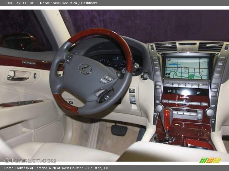 Noble Spinel Red Mica / Cashmere 2008 Lexus LS 460