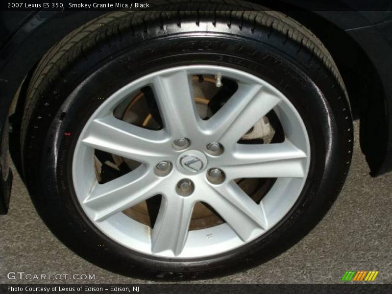 Smokey Granite Mica / Black 2007 Lexus ES 350