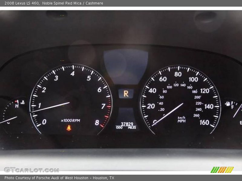 Noble Spinel Red Mica / Cashmere 2008 Lexus LS 460