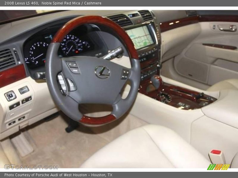 Noble Spinel Red Mica / Cashmere 2008 Lexus LS 460