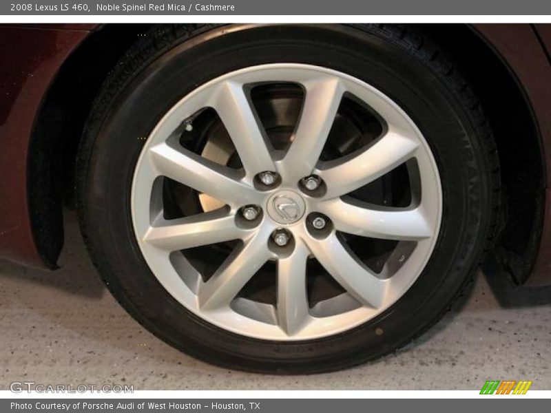 Noble Spinel Red Mica / Cashmere 2008 Lexus LS 460