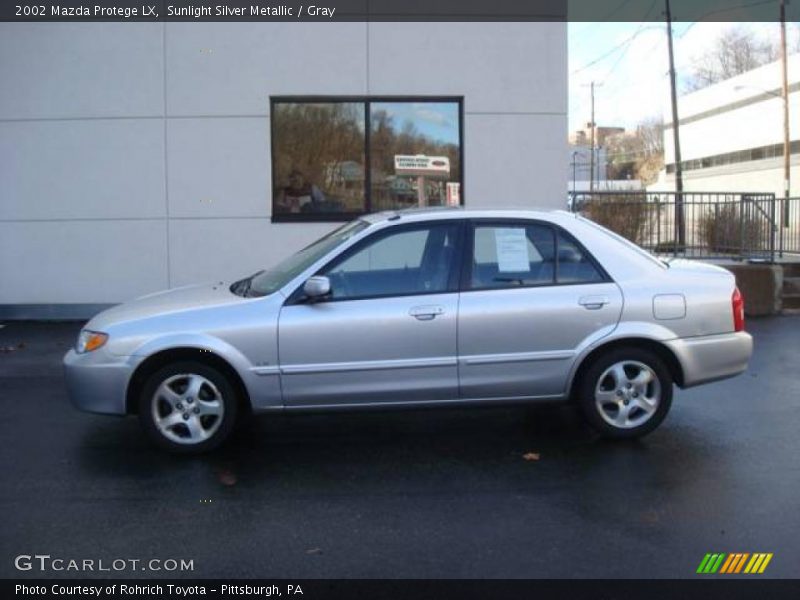 Sunlight Silver Metallic / Gray 2002 Mazda Protege LX