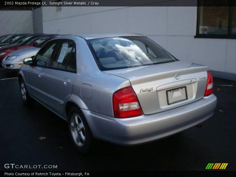 Sunlight Silver Metallic / Gray 2002 Mazda Protege LX