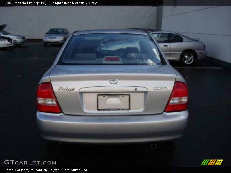 Sunlight Silver Metallic / Gray 2002 Mazda Protege LX