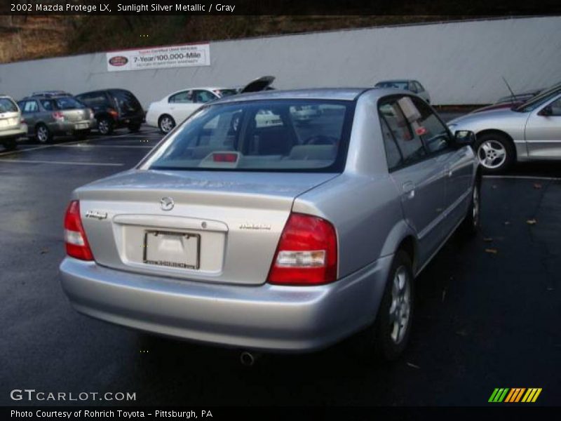 Sunlight Silver Metallic / Gray 2002 Mazda Protege LX