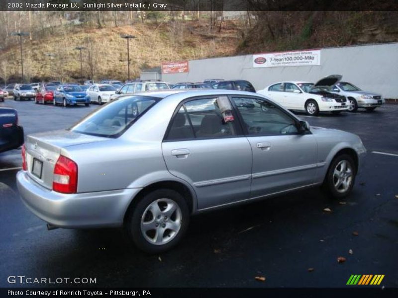 Sunlight Silver Metallic / Gray 2002 Mazda Protege LX