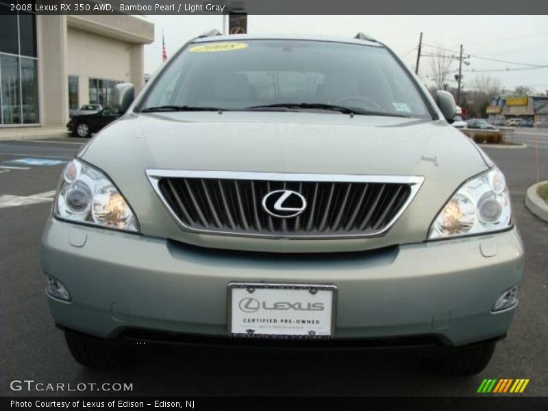 Bamboo Pearl / Light Gray 2008 Lexus RX 350 AWD