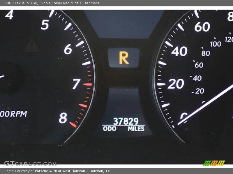 Noble Spinel Red Mica / Cashmere 2008 Lexus LS 460