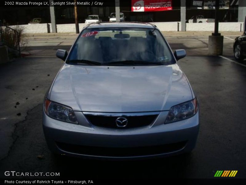 Sunlight Silver Metallic / Gray 2002 Mazda Protege LX