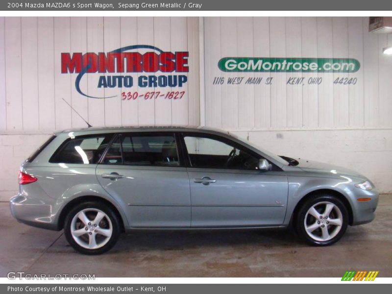 Sepang Green Metallic / Gray 2004 Mazda MAZDA6 s Sport Wagon