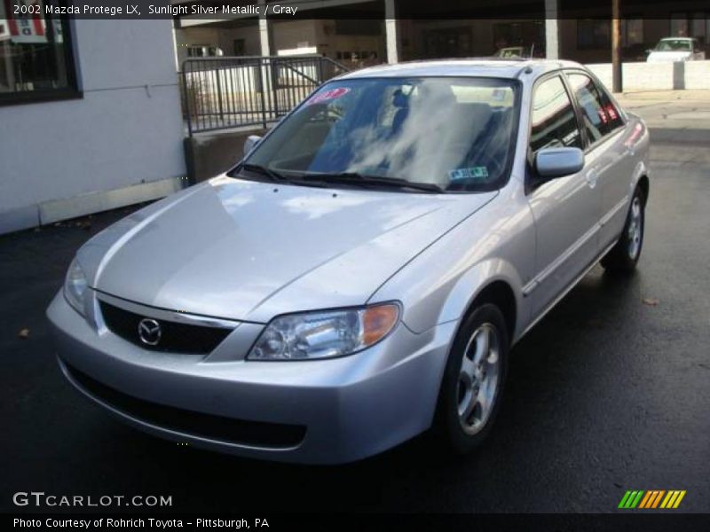 Sunlight Silver Metallic / Gray 2002 Mazda Protege LX