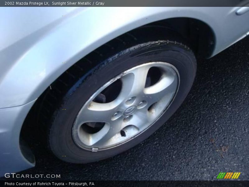Sunlight Silver Metallic / Gray 2002 Mazda Protege LX