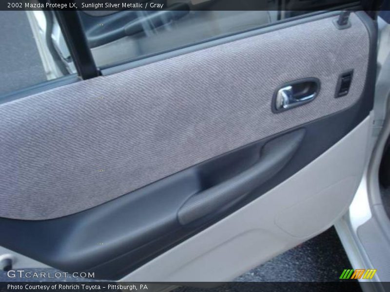 Sunlight Silver Metallic / Gray 2002 Mazda Protege LX
