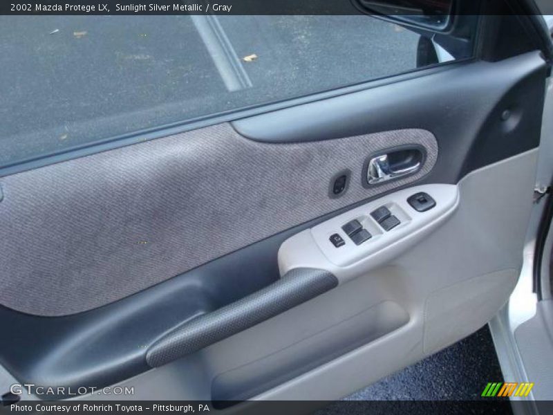 Sunlight Silver Metallic / Gray 2002 Mazda Protege LX