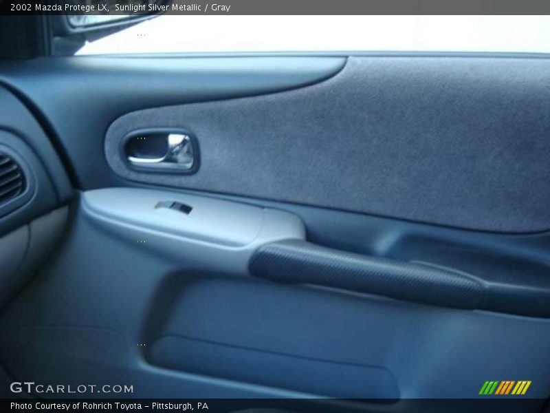 Sunlight Silver Metallic / Gray 2002 Mazda Protege LX