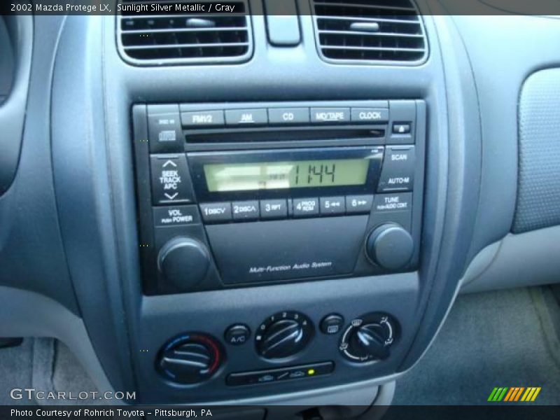 Sunlight Silver Metallic / Gray 2002 Mazda Protege LX