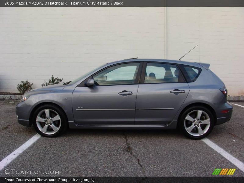 Titanium Gray Metallic / Black 2005 Mazda MAZDA3 s Hatchback