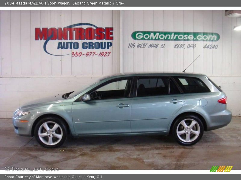 Sepang Green Metallic / Gray 2004 Mazda MAZDA6 s Sport Wagon