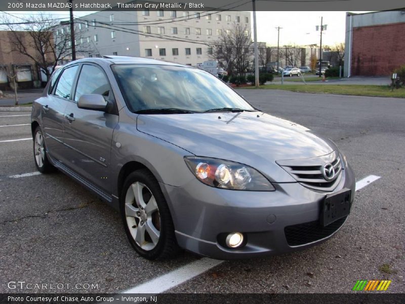 Titanium Gray Metallic / Black 2005 Mazda MAZDA3 s Hatchback