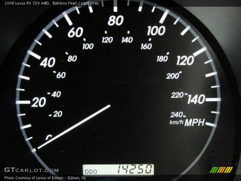 Bamboo Pearl / Light Gray 2008 Lexus RX 350 AWD