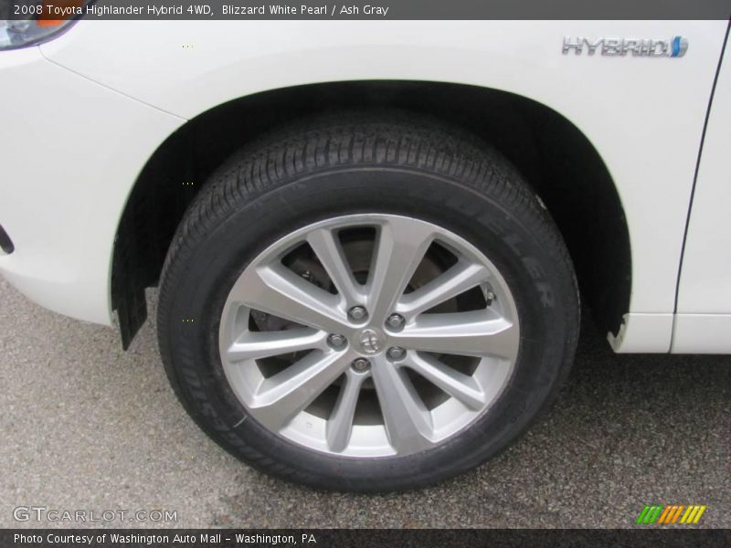 Blizzard White Pearl / Ash Gray 2008 Toyota Highlander Hybrid 4WD