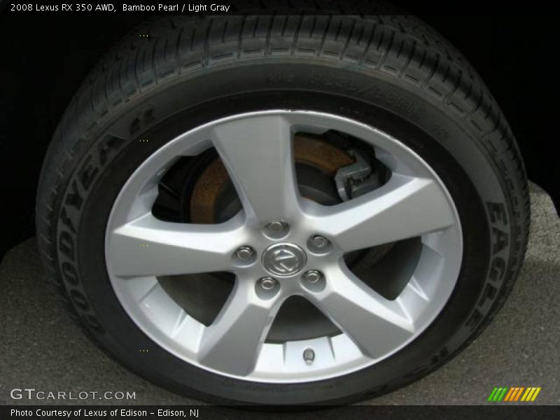 Bamboo Pearl / Light Gray 2008 Lexus RX 350 AWD