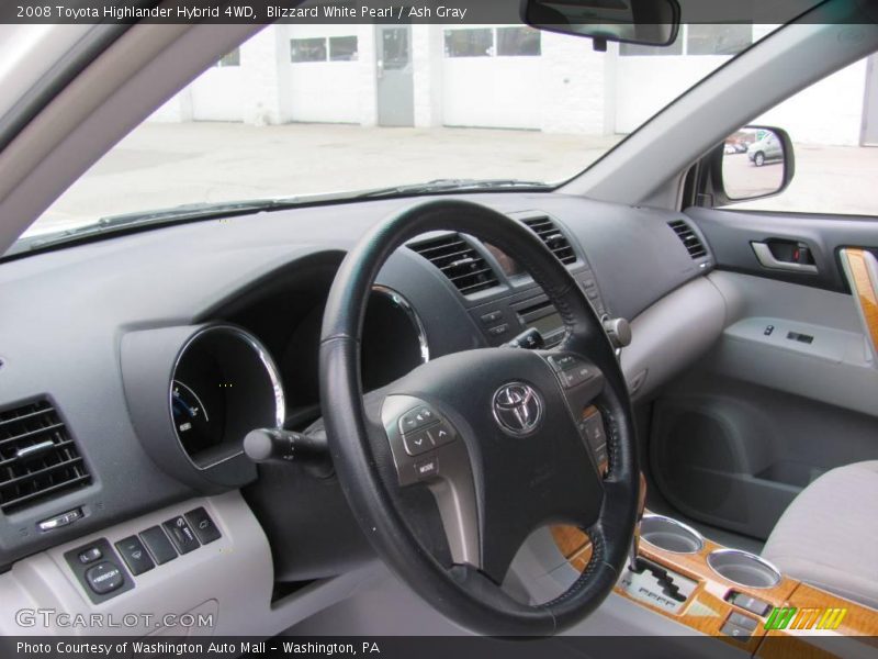 Blizzard White Pearl / Ash Gray 2008 Toyota Highlander Hybrid 4WD