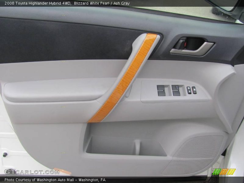 Blizzard White Pearl / Ash Gray 2008 Toyota Highlander Hybrid 4WD