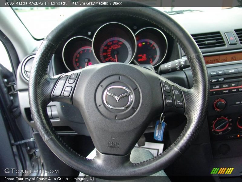 Titanium Gray Metallic / Black 2005 Mazda MAZDA3 s Hatchback