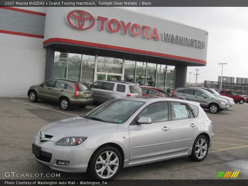 Sunlight Silver Metallic / Black 2007 Mazda MAZDA3 s Grand Touring Hatchback
