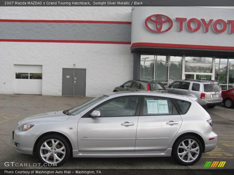 Sunlight Silver Metallic / Black 2007 Mazda MAZDA3 s Grand Touring Hatchback