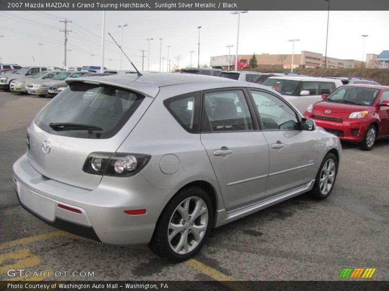 Sunlight Silver Metallic / Black 2007 Mazda MAZDA3 s Grand Touring Hatchback