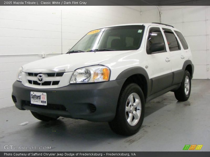 Classic White / Dark Flint Gray 2005 Mazda Tribute i