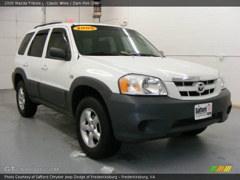 Classic White / Dark Flint Gray 2005 Mazda Tribute i