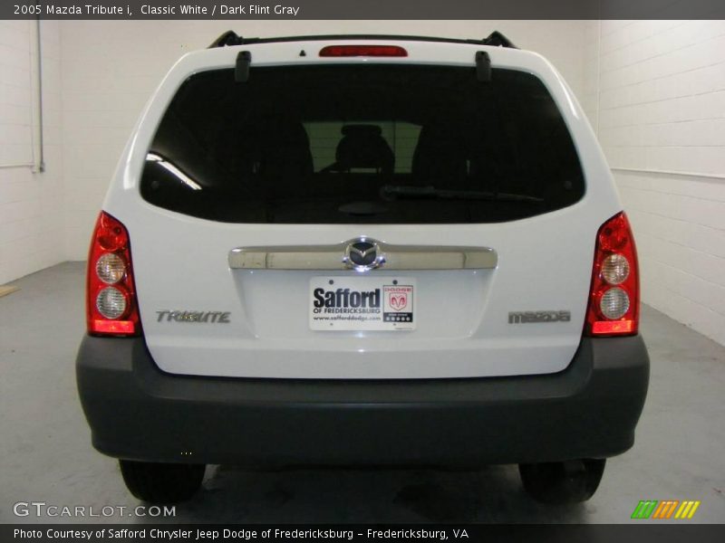 Classic White / Dark Flint Gray 2005 Mazda Tribute i